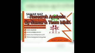 PSX market , TRG analysis by Samar & Team MMK