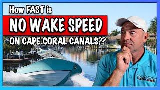 Cape Coral Canals - How Fast Can You Go?