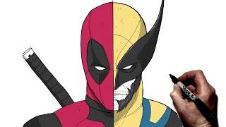 How To Draw Deadpool & Wolverine | Step By Step | Deadpool 3