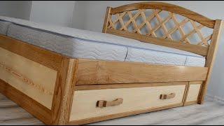 Double bed with storage