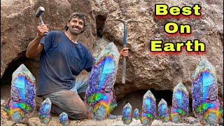 Finding Worlds Best Iridescent Hematite Crystals | Graves Mt. Georgia