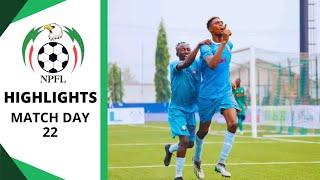 Nigeria Premier Football League | Match Day 22 Highlights - NPFL 2024/25