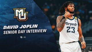 David Joplin Reflects on Four Years at Marquette | Senior Day Interview