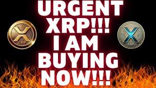 ️URGENT  XRP CRYPTO PREDICTION AND I AM BUYING NOW! (This Is What I Have Been Waiting For!)