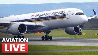  STRONG Gusts  Manchester Airport LIVE ️