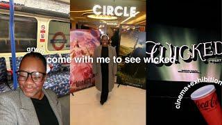 come with me to see the Wicked Movie (grwm, cinema, exhibition and work)