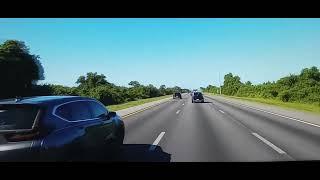 Tampa Florida to Miami Driving On I-75 South July 2023.