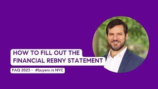  FINANCIAL REBNY STATEMENT