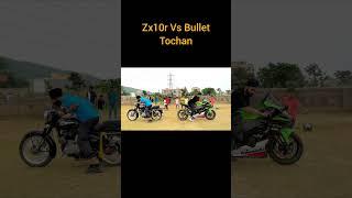 superbike vs Bullet 350 Tochan #reels #india #zx10r