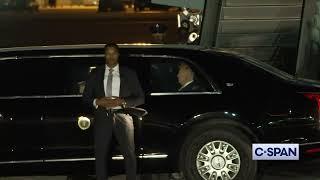 Trump, Elon Musk, Elon Musk son X Æ A-12 arrive Miami - head to Kaseya Center for UFC 314 #UFC314