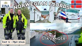 Cruising the Norwegian Fjords on P&O Iona - STAVANGER and RIB RIDE excursion | Episode 3