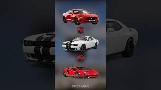 Ford Mustang vs Dodge Challenger vs Lamborghini Aventador battle! Which car will win? 