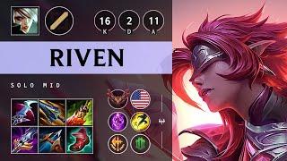 Riven Mid vs Akshan: Triple Kill, Legendary - NA Grandmaster Patch 14.24