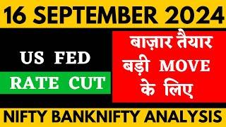 NIFTY PREDICTION FOR TOMORROW & BANKNIFTY ANALYSIS FOR 16 SEPTEMBER 2024 | MARKET ANALYSIS  TOMORROW