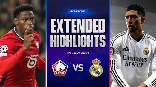 Lille vs. Real Madrid: Extended Highlights | UCL League Phase MD 2 | CBS Sports Golazo