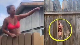 Worst Neighbors From Hell Caught On Camera