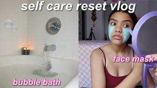 A SELF CARE/RESET DAY bubble bath, face mask, journaling, and more!