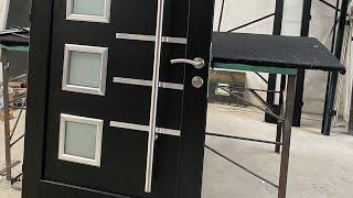 Puerta residencial cómo instalar una cerradura de 4 bulones alta seguridad para puertas de aluminio