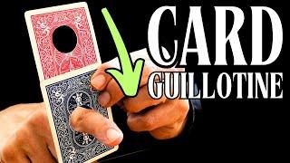 GUILLOTINE! EASY CARD TRICK - IT PASSES THRU