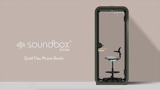 Quell Flex Phone Booth By Soundbox Store.  Solo / 1 Person Phone Booth, Agile work environments.