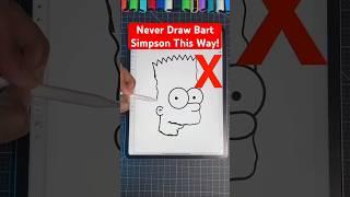 How to draw bart Simpson #artreveal #shortvideo #drawing #shorts