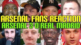 ARSENAL FANS REACTION TO ARSENAL 3-0 REAL MADRID | FANS CHANNEL