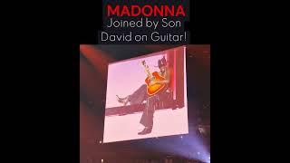 MADONNA Joined by Son David on Guitar for La Isla Bonita Live at the #CelebrationTour #shorts