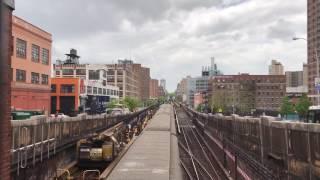 NYC Subway: Low V footage on the (1) line with horns