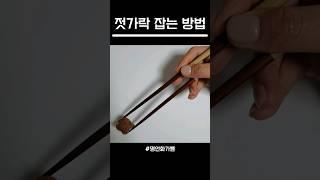 젓가락 잡는 방법