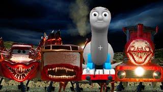 BUS EATER vs McQUEEN CAR EATER vs CHOO CHOO CHARLES vs THOMAS SCARY in Choo Choo Charles