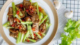 Hunan style beef stir fry