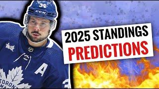 FULL 2025 NHL STANDINGS PREDICTIONS