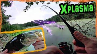 Sunline Xplasma Asegai Braid fishing Line TESTED fishing in storm bass and a bull frog!