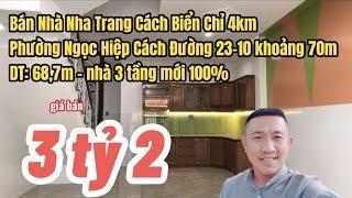 Bán Nhà Nha Trang Khánh Hòa|Nhà phường Ngọc Hiệp cách biểm 4km|Nha Trang Nhà Đất Khánh Hòa