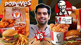 KFC vs Popeyes || Kiska Fried Chicken Better Hai ??