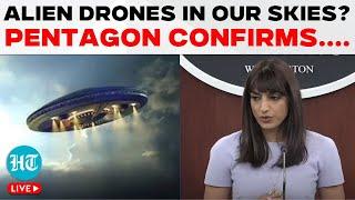 LIVE | UFO Drones Watching U.S. Military Sites & Nuclear Bases? | Pentagon Briefing | U.S. News