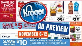 *NEW MEGA SALE* Kroger Ad Preview for 11/6-11/12 | Thanksgiving Mega, Buy 3/Save $5 Sale, & MORE