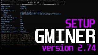 How To Start Mining with GMiner 2.74 | Gminer 274 Ethereum