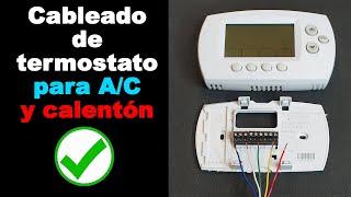 El cableado básico del termostato