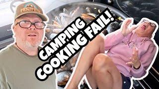 BLOWN AWAY by a CLIFF TOP WINDY Campsite! & Cheesy Van cook up FAIL?!