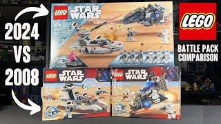 COMPARISON: LEGO Star Wars Imperial Dropship vs Rebel Scout Speeder (2008 vs 2024)