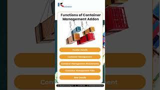 Container Management Addon for SAP Business One - Kabeer Consulting Group