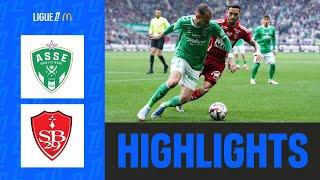 FESTIVAL de buts entre St-Étienne et Brest | 29ème journée - Ligue 1 McDonald's 24/25