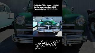 ON THIS DAY JANUARY 14 #automobilelover #plymouth #chrysler #chryslerhistory #automotivehistory #car