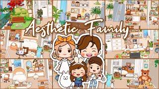 Miga World AESTHETIC FAMILYStreet Apartment HOUSE DECORATION FOR FAMILY OF 5|Miga town |tocaboca