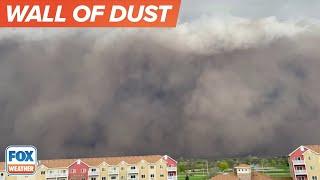 Powerful Dust Storm Slams Sioux Falls, South Dakota