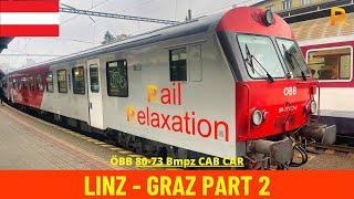 Cab Ride Selzthal - Graz (Linz - Graz Part 2, ÖBB, Austria) train driver's view 4K