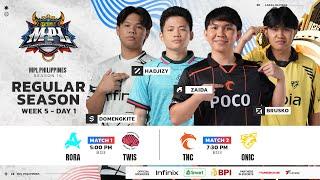  LIVE | MPL PH S15 | FILIPINO - Week 5 Day 1