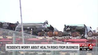Omaha salvage yard car shredder causes environmental concerns with residents