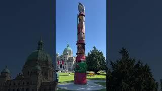 Knowledge Totem at Legislative Assembly Grounds in Victoria British Columbia Canada #travel #canada